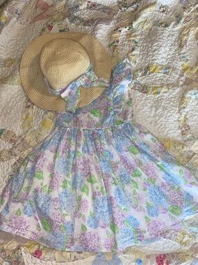 Tommy Bahama Easter Spring Hydrangea Dress and hat